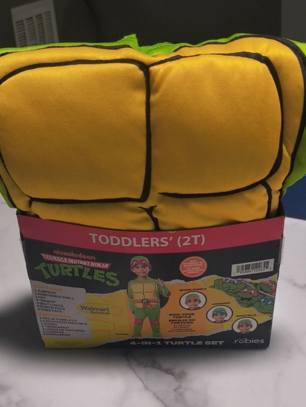 Teenage Mutant Ninja Turtles Costume Size 2 it's 4 In 1 Pick Your Turtle